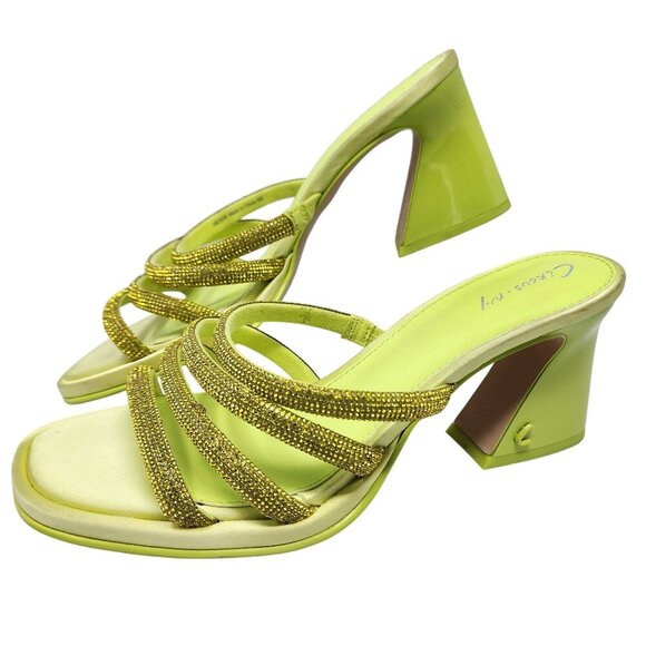 Circus by Sam Edelman Lime Heddie Heeled Sandals, Women's 8 - Picture 1 of 10